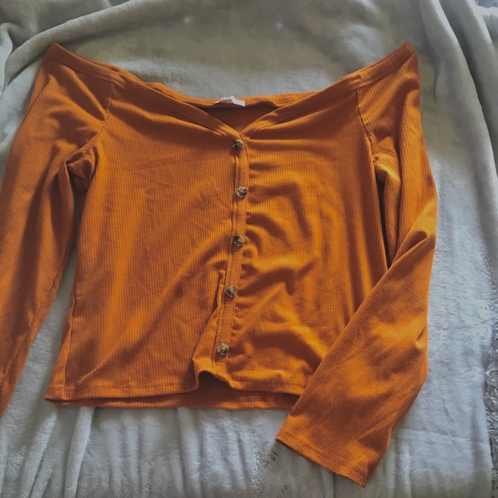 Off the shoulder crop top